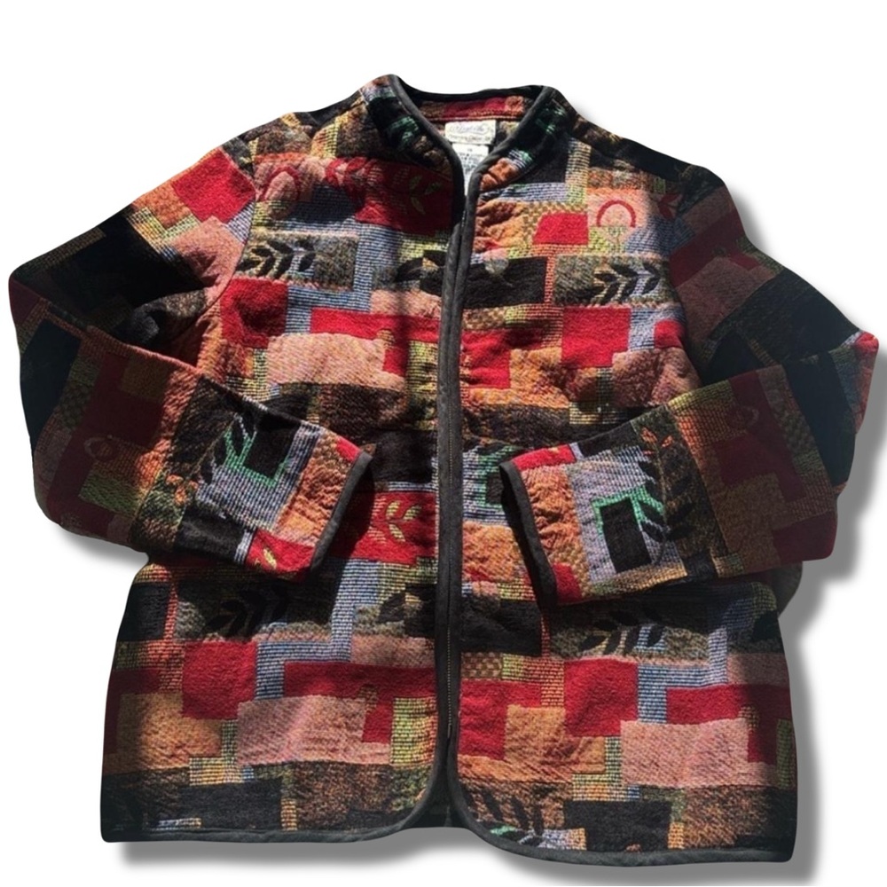 Vintage Tapestry Jacket.  Say 16, But More Like A Todays 12/14.